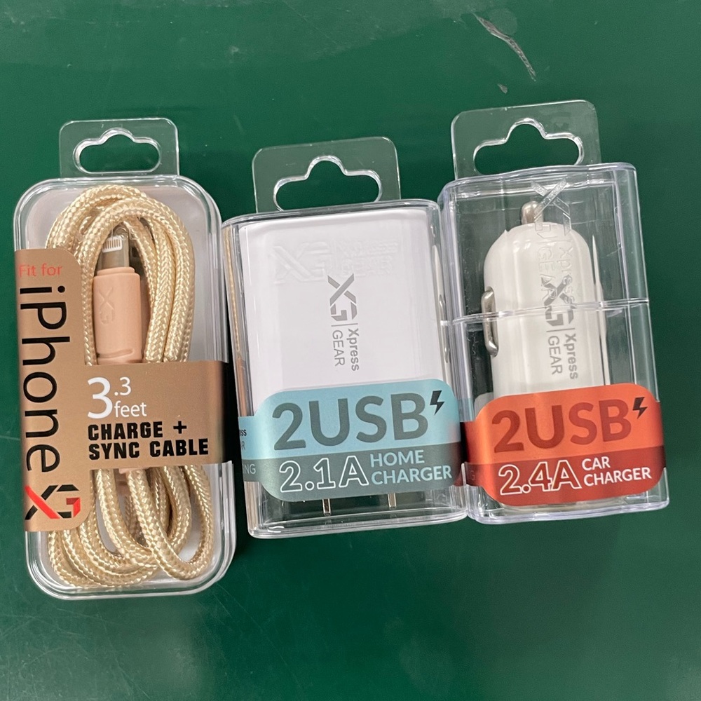 Xpreese gear iPhone charger 🔌 n car charger n home charger